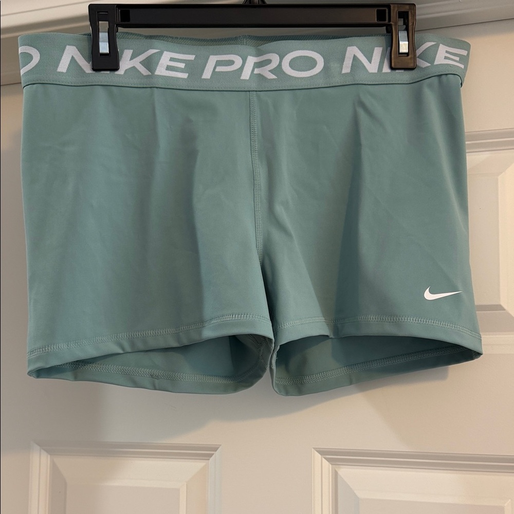 Women’s Nike Pro Dri Fit Shorts in Teal